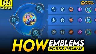 (हिंदी) HOW TO USE EMBLEM IN MLBB FULL GUIDE | TUTORIAL IN HINDI | VRiN