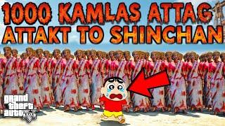 GTA 5 : 1000 KAMAL Attack On Shinchan Franklin & Doraemon GTA 5 !