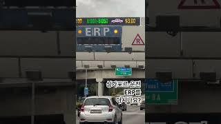 공짜가 없는 싱가포르 고속화 도로에 있는 Electronic Road Pricing 시간대마다 틀리지만 도로세를 이렇게 내요 #싱가포르운전 #싱가포르도로세 #erp