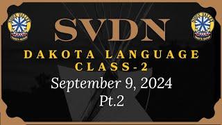 SVDN - Dakota Language Class 3 Pt.2