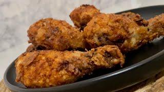 How to make crispy deep fried chicken (no milk, no egg) | #friedchickenrecipe