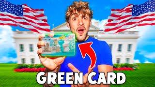 FINALLY GOT HIS GREEN CARD!!