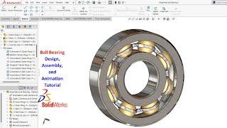 Ball Bearing Design Tutorial in Solidworks for Mechanical Engineering