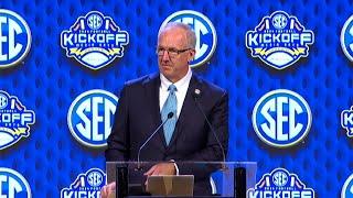 SEC commissioner Greg Sankey kicks off SEC Media Days 2024