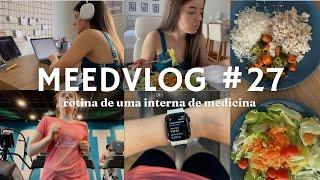 ESTUDOS PRA RESIDÊNCIA, TREINOS E DIETA | MEEDVLOG #27 - ROTINA DE UMA INTERNA DE MEDICINA