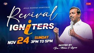 Revival Igniters|| A Monthly Youth Fellowship || November 2024 || Jesus Redeems Ministries