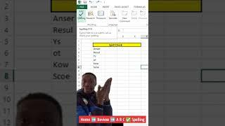 Spell Check In Excel | Hello Everyone.