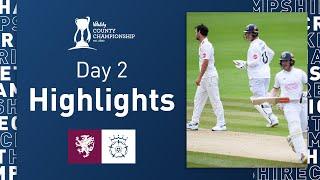 Albert Hits Fifty Before Abbott Wickets | Somerset v Hampshire - Vitality CC, Day Two Highlights