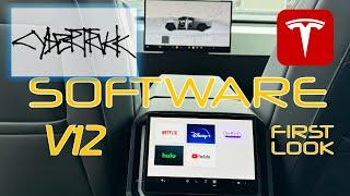 Cybertruck V12 Software Walkthrough | Futuristic Fantasy!