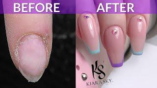 Color French Nails  Kiara Sky Gelly Tips Review