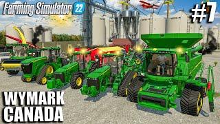 BUYING NEW EQUIPMENT for GRANPA'S $5.000.000 FARM | WYMARK CANADA | Farming Simulator 22