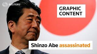 WARNING: GRAPHIC CONTENT - Japan ex-PM Abe assassinated at campaign stop