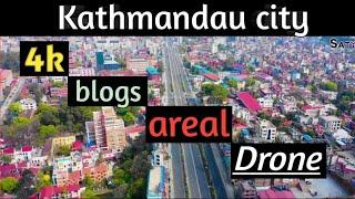 Kathmandu city drone aerial views