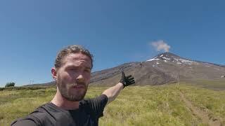 Mountainbiking at Villarica Volcano in Pucón, Chile