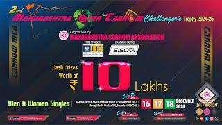 MCA Live Carrom - 5th Rd - R.M. Shankara (Karnataka) vs Shaheed Hilmy (Srilanka) | 2nd MOCCT