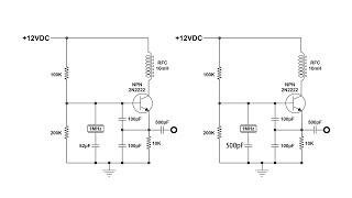 Swap 1MHz Crystals and change Capacitor  and Voltage Values