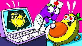 Pregnancy Struggles and Young Parents Hacks || Avocado Couple Live New Episode Funny Cartoon