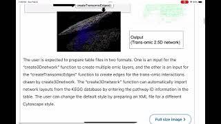 Transomics2cytoscape: automated software for interpretable 2.5D visualization of trans-omic networks