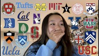 COLLEGE DECISION REACTIONS 2021!! (27 schools: Ivies, MIT, UCs, Stanford, etc.)