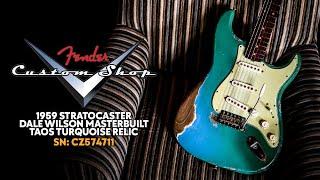 Peach Picks! | Fender Custom Shop Dale Wilson Masterbuilt 59 Strat Relic Taos Turquoise | CZ574711