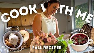 Cozy Fall Recipes | COOK WITH ME | Autumn Harvest on the Farm