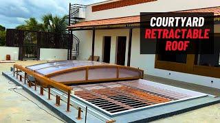 Megavent's Courtyard Retractable Roof– India- www.megavent.co.in