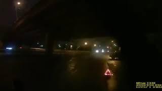 Обрушение моста в Оренбурге попало на видео