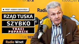 Prof. Domański: Najgorsze dopiero przed rządem. Poparcie będzie spadać. Rozliczenia nie są kluczowe