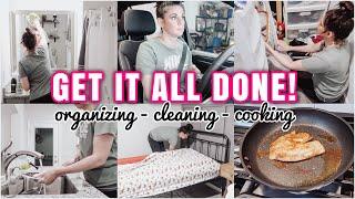 GET IT ALL DONE WITH ME | ORGANIZING, CLEANING, COOKING | MILITARY FAMILY VLOGS | MOM OF 3