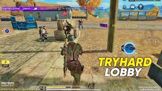 90% FIGHT ON BLACKMARKET IN TRYHARD LOBBY COD MOBILE | CODM BR GAMEPLAY