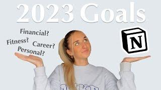 PLAN WITH ME, 2023 GOALS: turning goals into actionable tasks using notion