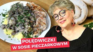 Szybki domowy obiad POLĘDWICZKI W SOSIE PIECZARKOWYM. To to, co tygrysy lubią najbardziej 