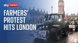 Hundreds of tractors head into London for farmers' protest | 11 December 2024