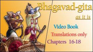 Bhagavad gita Chapters 16-18 Translations Only