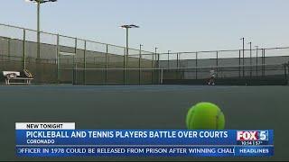 Pickleball and Tennis Players Battle Over Courts