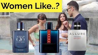 Women like Armani acqua di Gio Profondo, Allure Homme Sport, Prada luna Rossa Ocean