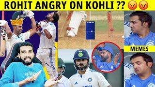 RISHABH PANT SETTING FIELD FOR BANGLADESH  ROHIT REACTION ON VIRAT KOHLI WICKET | IND VS BAN TEST