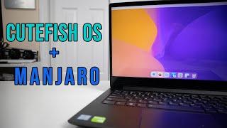 Checking Out Cute fish OS, Mac OS like Manjaro Running KDE Linux