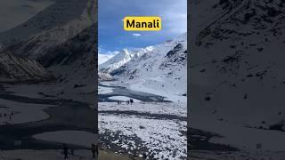 Manali Snowfall January 2024 #shorts #manali #jimcorbett #mountains