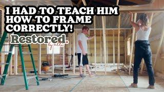 Building A Shouse Vlog - Minnesota USA - Shed House - Framing Walls - DIY Build - restored by alli