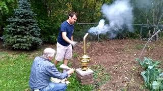 Brewing Tea Russian style with a 150 year old SAMOVAR - Тульские самовар