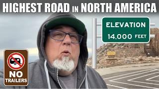 Driving the highest road in North America! Mount Blue Sky Highway - No RV's Allowed  - 12% Oxygen