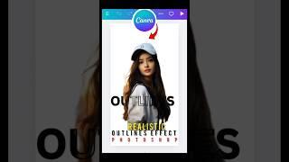 Outline Text Layer effect in canva#foryou #shortsfeed #shortvideo #treandingshort