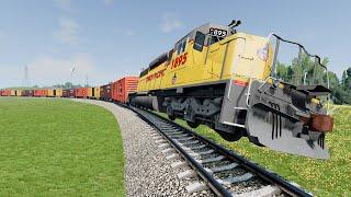 Realistic Train Crashes #27 - Beamng.Drive