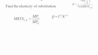 Econ - Elasticity of Substitution (LBD 6.3)