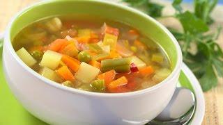 How To Make Vegetable Soup - آموزش درست کردن سوپ سبزیجات