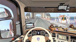 Euro Truck Simulator 2 (v1.35) - Scania RJL Tuning V8 Sound + Skin + Interior [Ekeri Trailer]