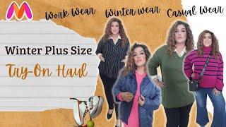 Myntra | Plus Size try on Haul | Winter Haul for Curvy body | Sassafras | Roadster | Pluss