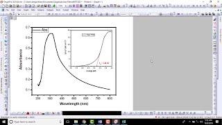 Band gap energy from absorption data using the Tauc plot method - 03