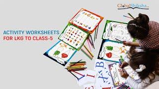 Highly Engaging Printed Worksheets by Global Shiksha